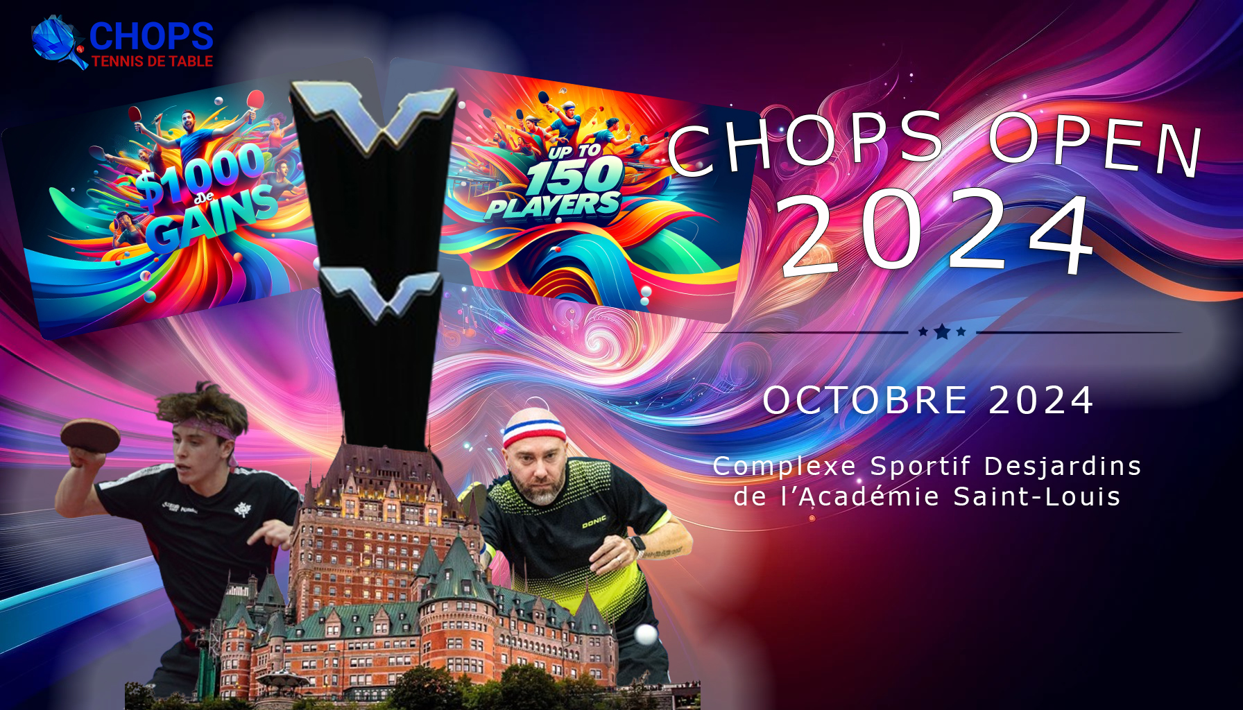 CHOPS Open 2024 : LE tournoi de tennis de table à ne pas manquer !